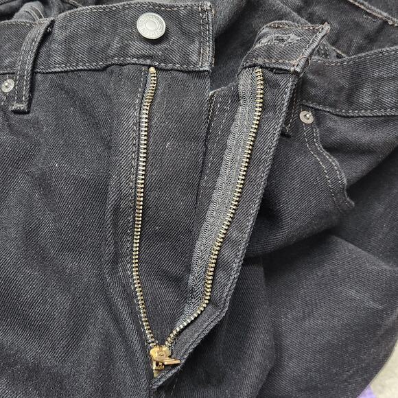 Levi's 505 Jeans Mens 38x30 Black Straight Leg Regular Fit Zip Fly Red Tab - Picture 14 of 16